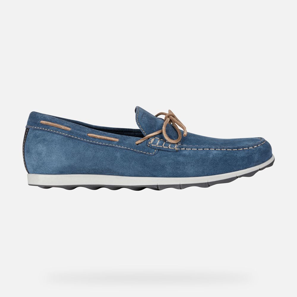 Geox Erkek Loafers Mavi - Calarossa - ZMU-127456